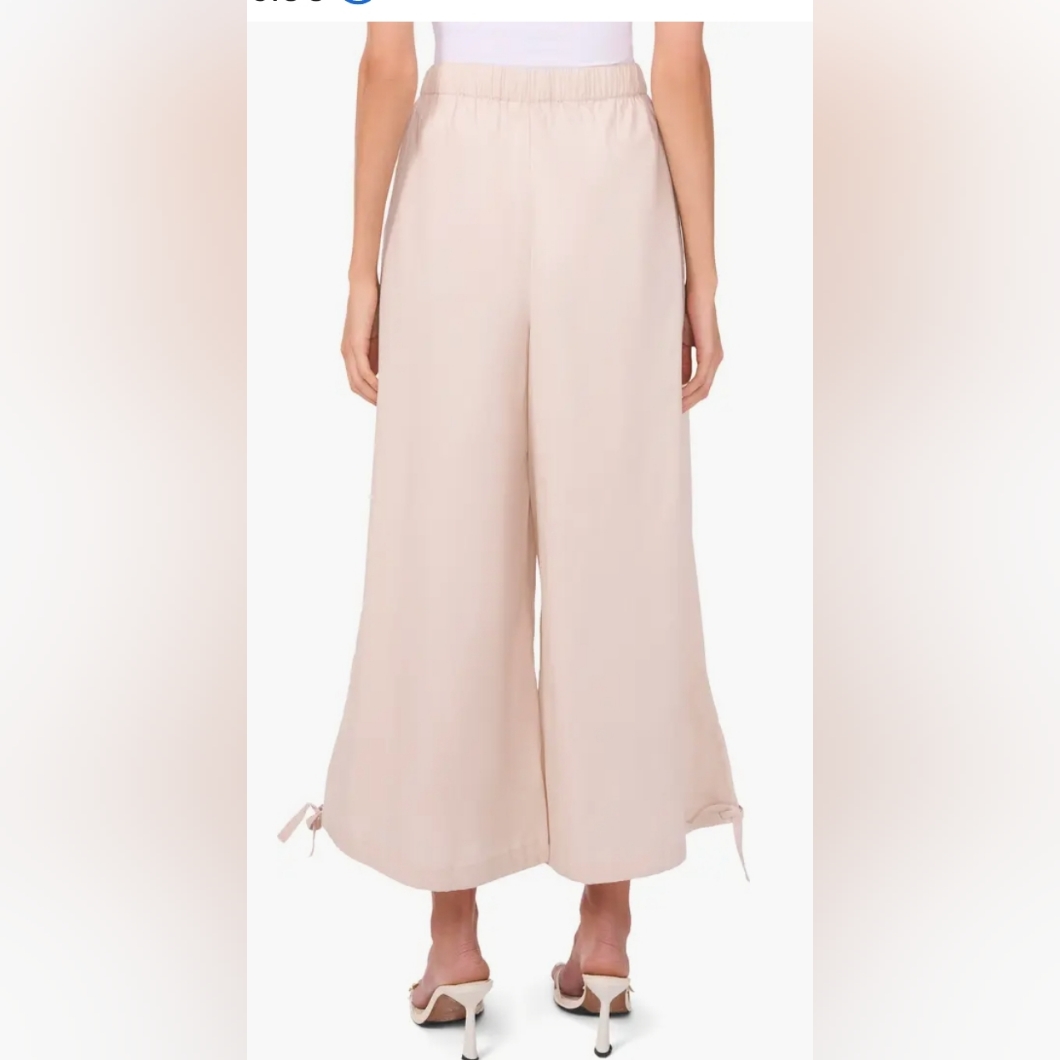 Parker Cream The Celeste Wide Leg Pants Size M